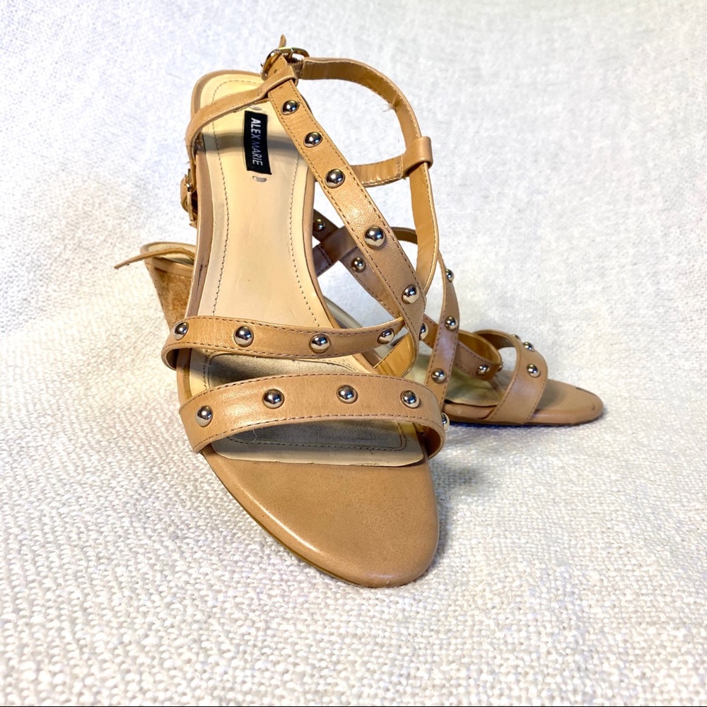 Alex Marie - Wedge Cork Sandal (Nude)